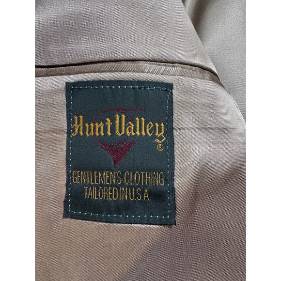 VTG 70s Hunt Valley Camel Hair Sport Coat 46R 2 Button Luxury Blazer USA *READ - Picture 12 of 13